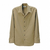 セブンユニフォーム スキッパーカラーシャツ　男性用　長袖 LL　モカ CH4414-7　1枚（ご注文単位1枚）【直送品】