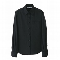 セブンユニフォーム シャツ　女性用　長袖 7号　ブラック CH4417-9　1枚（ご注文単位1枚）【直送品】