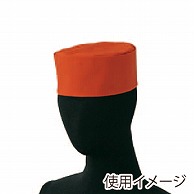 セブンユニフォーム 和帽子 L　橙 JW4628-3　1枚（ご注文単位1枚）【直送品】