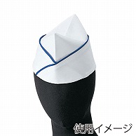 セブンユニフォーム GI帽 M　ホワイト×ブルー JW4651-1　1枚（ご注文単位1枚）【直送品】