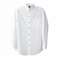 セブンユニフォーム スタンドカラーシャツ　男女兼用　長袖 3L　ホワイト QH7314-0　1枚（ご注文単位1枚）【直送品】