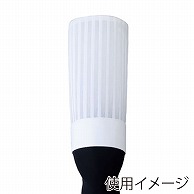 セブンユニフォーム コック帽40　10枚入 フリーサイズ　ホワイト JW4646-0　1枚（ご注文単位1枚）【直送品】