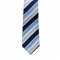 セブンユニフォーム ネクタイ フリーサイズ　ブルー×グレー JX4666-1　1枚（ご注文単位1枚）【直送品】