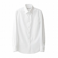 セブンユニフォーム ボタンダウンシャツ　女性用　長袖 7号　ホワイト CH4433-0　1枚（ご注文単位1枚）【直送品】