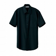 セブンユニフォーム シャツ　男性用　半袖 S　ブラック CH4419-9　1枚（ご注文単位1枚）【直送品】