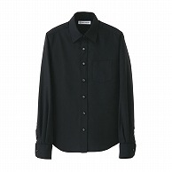 セブンユニフォーム シャツ　女性用　長袖 5号　ブラック CH4417-9　1枚（ご注文単位1枚）【直送品】