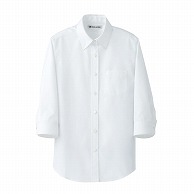セブンユニフォーム 7分袖シャツ　女性用 5号　ホワイト CH4418-0　1枚（ご注文単位1枚）【直送品】