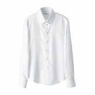 セブンユニフォーム ボタンダウンシャツ　女性用　長袖 SS　ホワイト CH4486-0　1枚（ご注文単位1枚）【直送品】