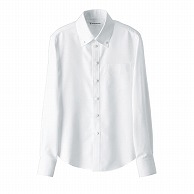 セブンユニフォーム ボタンダウンシャツ　女性用　長袖 S　ホワイト CH4486-0　1枚（ご注文単位1枚）【直送品】