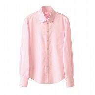 セブンユニフォーム ボタンダウンシャツ　女性用　長袖 S　ピンク CH4486-2　1枚（ご注文単位1枚）【直送品】