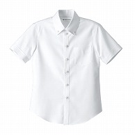 セブンユニフォーム ボタンダウンシャツ　女性用　半袖 S　ホワイト CH4487-0　1枚（ご注文単位1枚）【直送品】