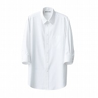 セブンユニフォーム 7分袖シャツ　男性用 S　ホワイト CH4436-0　1枚（ご注文単位1枚）【直送品】