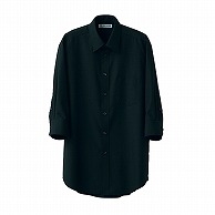 セブンユニフォーム 7分袖シャツ　男性用 3L　ブラック CH4436-9　1枚（ご注文単位1枚）【直送品】