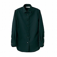 セブンユニフォーム シャツ　女性用　長袖 7号　ブラック CH4489-9　1枚（ご注文単位1枚）【直送品】