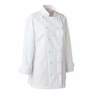 セブンユニフォーム ドレスコックコート　女性用　長袖 5号　ホワイト AA0451-0　1枚（ご注文単位1枚）【直送品】
