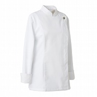 セブンユニフォーム コックコート　女性用　長袖 9号　ホワイト BA1069-0　1枚（ご注文単位1枚）【直送品】