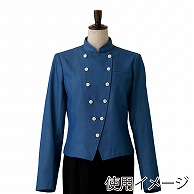 【直送品】 セブンユニフォーム コート　女性用　長袖 13号　インディゴ DA2623-1　1枚（ご注文単位1枚）