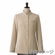 セブンユニフォーム コート　女性用　長袖 7号　ベージュ DA2633-6　1枚（ご注文単位1枚）【直送品】