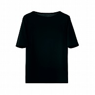 セブンユニフォーム ニットシャツ　女性用　5分袖 5号　ブラック CU2357-9　1枚（ご注文単位1枚）【直送品】