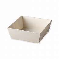 >【直送品】アサヒグリーン 食品箱　ポプラの箱　本体 正方  25個/袋（ご注文単位8袋）