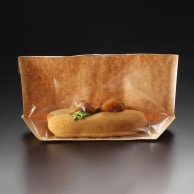 【直送品】 惣菜袋　ホットスタンドバッグ 27－16 未晒 100枚/袋（ご注文単位30袋）