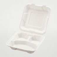 【直送品】 弁当容器　ABランチボックス 200－200－3  50枚/袋（ご注文単位4袋）