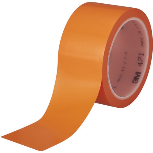 トラスコ中山 3Ｍ 高機能ラインテープ 471 オレンジ 50mmＸ32.9ｍ 個装（ご注文単位1巻）【直送品】