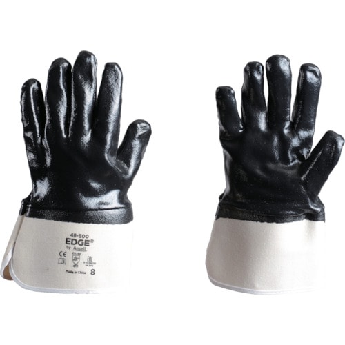 トラスコ中山 アンセル ニトリルコーティング手袋 エッジ 48-500 ＸＬサイズ（ご注文単位1組）【直送品】
