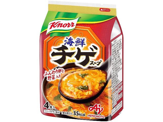 クノール海鮮チゲスープ４食※軽（ご注文単位10個）【直送品】