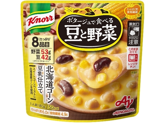 クノールポタージュ豆と野菜北海道コーン１８０ｇ※軽（ご注文単位7個）【直送品】
