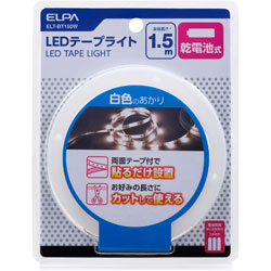 ＥＬＰＡ　エルパ テープライト乾電池1.5m  ELT-BT150W ELTBT150W 1個（ご注文単位1個）【直送品】