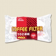 【直送品】 カリタ コーヒーフィルター　ロシ NK102　2～4人用 ホワイト　13123 1袋（ご注文単位80袋）
