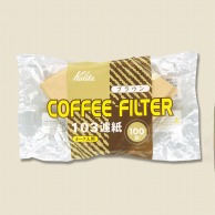 >【直送品】 カリタ コーヒーフィルター　ロシ NK103　4～7人用 ブラウン　15083 1袋（ご注文単位40袋）
