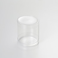 HEIKO 箱 クリスタルボックス スタンダードタイプ 円柱型 円柱特小 1個(ご注文単位10個)