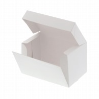 >HEIKO 箱 サイドオープンケーキ箱 2号 白 ケーキ4個用 10枚