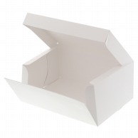 >HEIKO 箱 サイドオープンケーキ箱 4号 白 ケーキ8個用 10枚