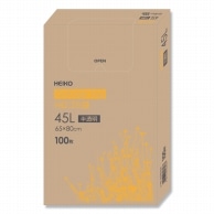 HEIKO ゴミ袋 HDゴミ袋 箱入 半透明 45L 100枚/箱
