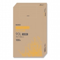 HEIKO ゴミ袋 HDゴミ袋 箱入 半透明 90L 100枚/箱