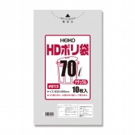 HEIKO ゴミ袋 HDポリ袋 ナチュラル(半透明) 70L 薄口 10枚