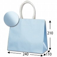 HEIKO 紙袋 スムースバッグ 24-11 パールカラー ライトブルー 無地 10枚