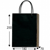HEIKO 紙袋 PBスムースバッグ S-1 黒 10枚
