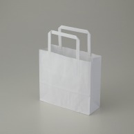 HEIKO 紙袋 H25チャームバッグ 18-2(平手) 晒白無地 50枚