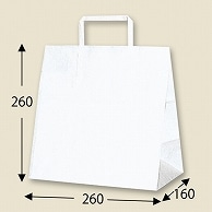 HEIKO 紙袋 H25チャームバッグ E(平手) 白無地 50枚