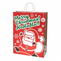 HEIKO クリスマス手提げ紙袋 25チャームバッグ カスタム判 ホッピングサンタ 50枚