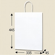 HEIKO 紙袋 Pスムースバッグ 33-4 白無地 25枚