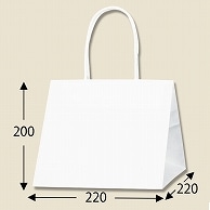 HEIKO 紙袋 Pスムースバッグ 22-22 白無地 25枚