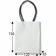 HEIKO 紙袋 プチバッグ12-6.5 白無地 10枚