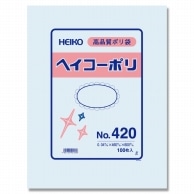 >HEIKO 規格ポリ袋 ヘイコーポリエチレン袋 0.04mm厚 No.420(20号) 100枚