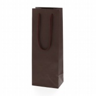 HEIKO 紙袋 カラーチャームバッグ ワインL 1本用 ブラウン 10枚