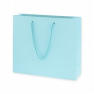 HEIKO 紙袋 プレーンチャームバッグ 3才 水色 10枚